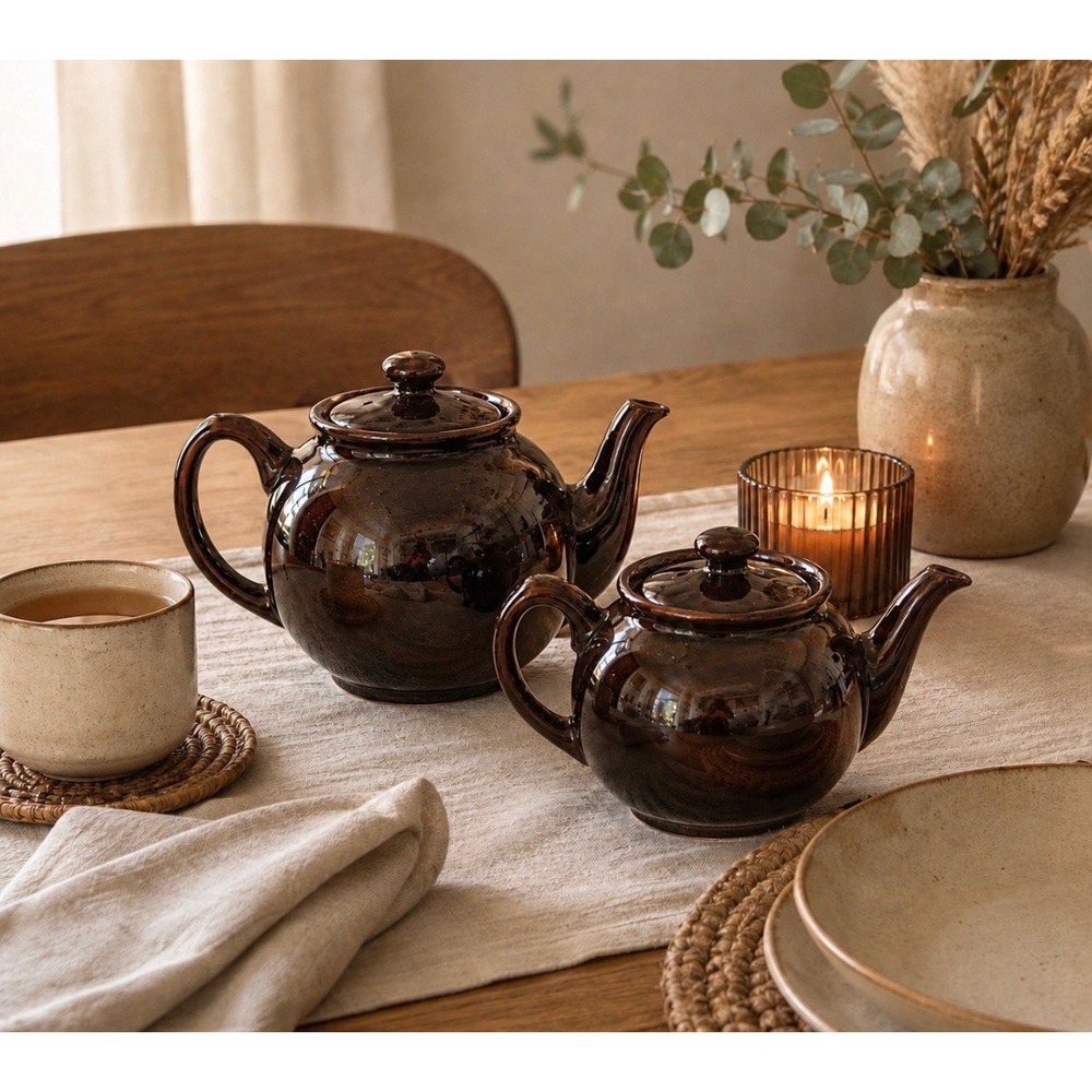 VTG Sadler & Sons Ltd. Brown Betty Earthenware Teapots.